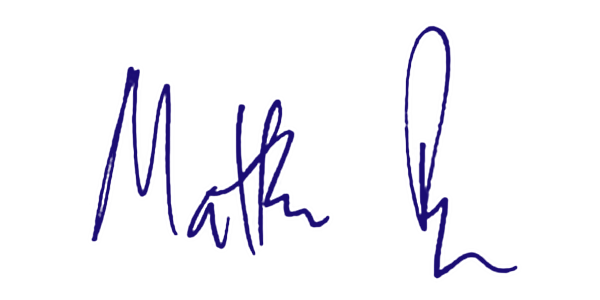 Matthew Pye signature